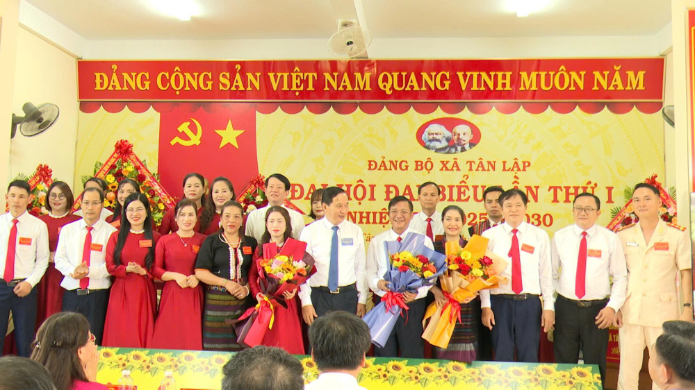 Đảng bộ xã Tân Lập tổ chức Đại hội đại biểu lần thứ I, nhiệm kỳ 2025 - 2030